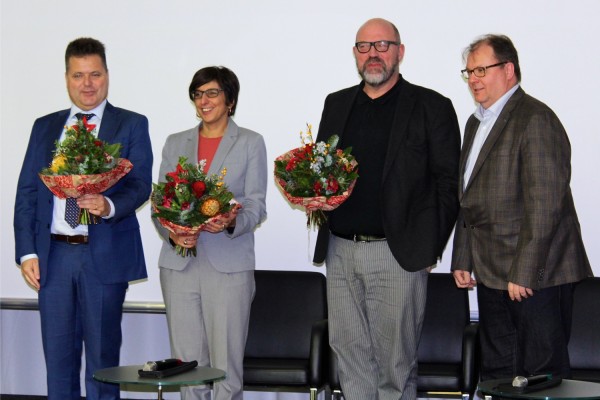 Prominente Grußworte (v.l.): Jürgen Dusel, Behindertenbeauftragter der Bundesregierung, Vanessa Ahuj